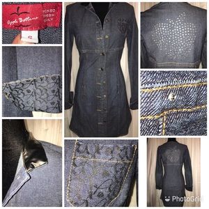 Apple Bottom Denim Dress or Jacket w/rhinestones
